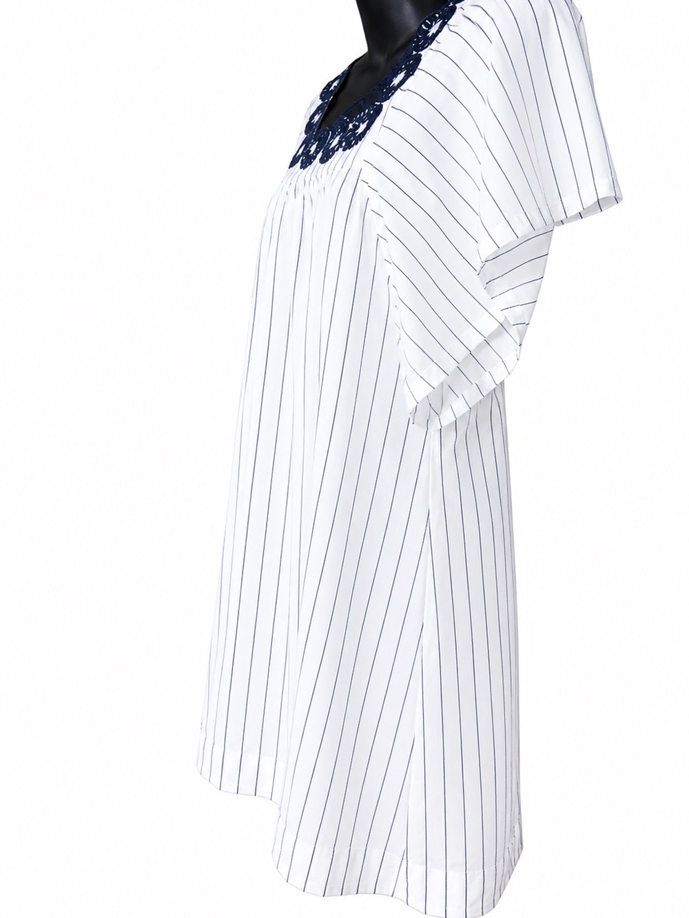 Madewell 
Embroidered Circle Dress in blue Stripe medium d2 - Picture 6 of 11
